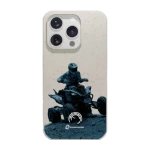 Phonecases3D iPhone 16 Pro Norges Motorsportforbund kompostoituva suojakuori, valkoinen