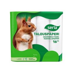 SERLA TALOUSPAPERI 16RL VALKOINEN 16 KPL