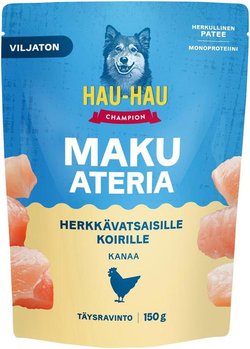 Hau-Hau Champion Makuateria Herkkävatsaisille koirille kanaa 150 g