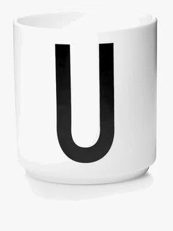 Design Letters Muki Posliini U, Valkoinen