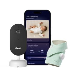 Owlet DreamSight Duo videomonitori ja älysukka, mintunvihreä