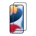 Screenor iPhone 14 Pro Max Premium Full Cover panssarilasi, musta/läpinäkyvä