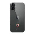 Phonecases3D iPhone 16 Plus Norges Fotballforbund Clear case -suojakuori, musta
