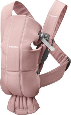 BabyBjörn Mini Woven -kantoreppu, dusty pink