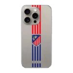Phonecases3D iPhone 15 Pro Atlético de Madrid Clear case -suojakuori, valkoinen