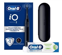 Oral-B iO2 sähköhammasharja + matkakotelo, musta