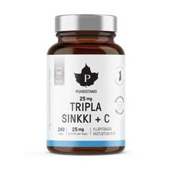 Puhdistamo Tripla Sinkki 25 mg, 240 kaps
