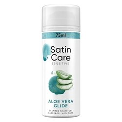 Satin Care Shaving Gel Sensitive Aloe Vera Glide 75ml