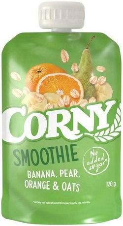 Corny Smoothie banaani, päärynä, appelsiini & kaura 120g