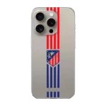 Phonecases3D iPhone 16 Pro Atlético de Madrid Clear case -suojakuori, valkoinen