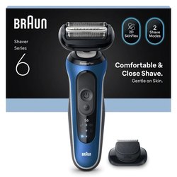 Braun Series 6, 62-B1200S Wet&Dry -parranajokone partatrimmerilisäosalla