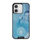 Phonecases3D iPhone 17 Man City Haaland -3D suojakuori, musta