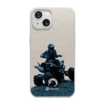 Phonecases3D iPhone 15 Norges Motorsportforbund kompostoituva suojakuori, valkoinen