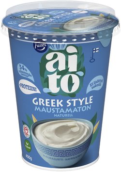 Fazer Aito kauragurtti Greek Style 400g maustamaton