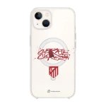 Phonecases3D iPhone 13 Atlético de Madrid Clear case (MagSafe) -suojakuori, valkoinen