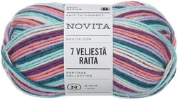 Novita Lanka 7 Veljestä Raita 100 g pastellikaari 977