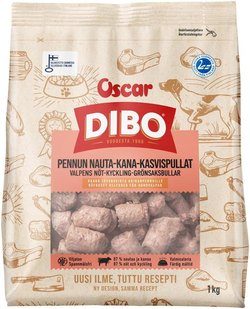 DIBO Pennun nauta-kana-kasvispullat 1kg