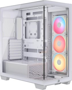 Corsair 3500X LXR LINK ATX-kotelo panoraamaikkunalla, valkoinen