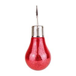 Kulz lamppu aurinkokennolla E27, punainen