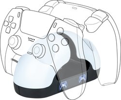Bigben Dual Charging Station -lataustelakka, PS5
