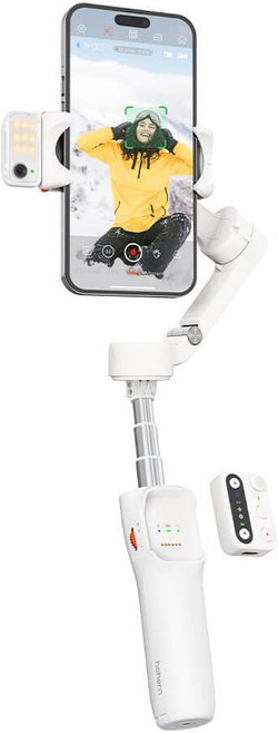 Hohem iSteady V3 AI Kit gimbaali älypuhelimelle, valkoinen