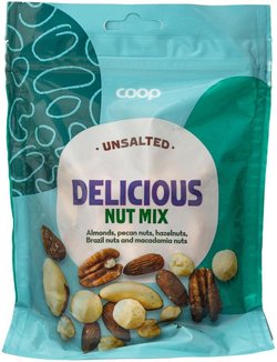 Coop Delicious nut mix pähkinäsekoitus suolaamaton 200g