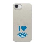 Phonecases3D iPhone 16e Molde FK kompostoituva suojakuori, valkoinen