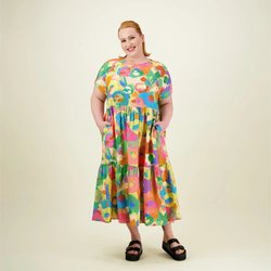 Miracles Tiered Midi Dress -Mekko
