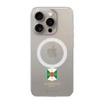 Phonecases3D iPhone 16 Pro Max Varbergs BoIS Clear case (MagSafe) -suojakuori, valkoinen