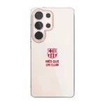 Phonecases3D Samsung Galaxy S25 Ultra FC Barcelona Clear case -suojakuori, musta