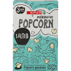 Mikropopcorn SPAR 3 x 100 g Salted