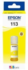 Epson 113 EcoTank -mustepullo, keltainen