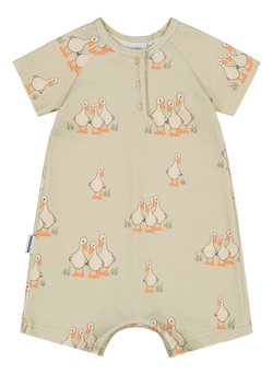 Metsola Tiny Farmers Rib Romper, Milky Pear
