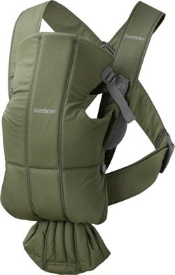BabyBjörn Mini Woven -kantoreppu, dark green