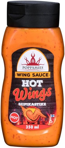 Poppamies Wing sauce hot siipikastike 340g