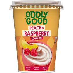 Oddlygood Soygurt 400g persikka-vadelma