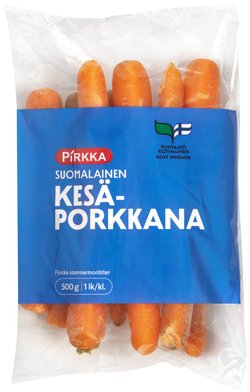 Pirkka suomalainen kesäporkkana 500g 1lk