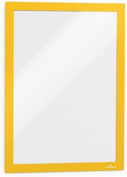 Durable Duraframe -itseliimautuva A4-infokehys, 2 kpl, keltainen kehys