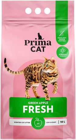 PrimaCat Fresh Green Apple kissanhiekka valkoinen 10 l