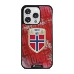 Phonecases3D iPhone 15 Pro Norges Fotballforbund -3D suojakuori, musta