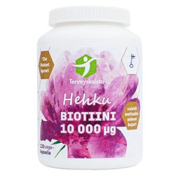 Terveyskaista Hehku Biotiini 10 000 mikrog 120 kaps