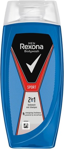 Rexona Men Sport Suihkusaippua  2-in-1-koostumus   225 ml