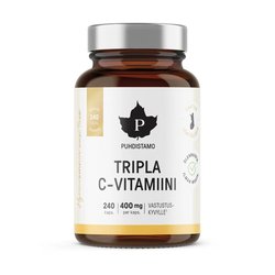 Puhdistamo Tripla C-vitamiini 400 mg, 240kaps