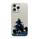 Phonecases3D iPhone 16 Pro Max Norges Motorsportforbund kompostoituva suojakuori, valkoinen