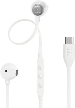 JBL Tune 305C nappikuulokkeet, USB-C, valkoinen