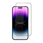 Screenor iPhone 15 Pro Max Full Cover -näytönsuoja, kirkas/musta