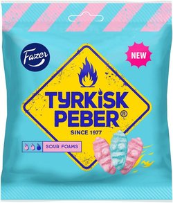 Fazer Tyrkisk Peber Sour Foams Makeispussi 150g