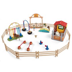 Schleich Farm World Agilitya hevostalleilla