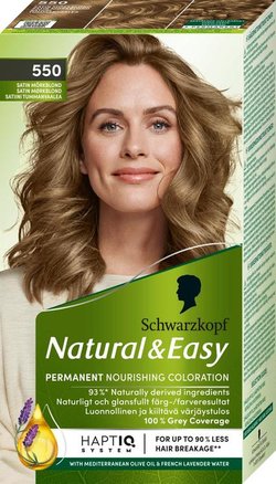 Schwarzkopf Natural & Easy 550 Satiini Tummanvaalea hiusväri