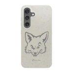 Phonecases3D Samsung Galaxy S25 Pixbo IBK kompostoituva suojakuori, valkoinen